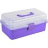 Multi-purpose 3-layer Toolbox, Tool Organizers Tool Boxes with Tray and Dividers Household Plastic Tool Organizers 3 Choice Color Folding Storage Box