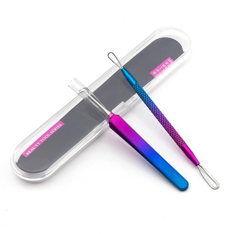 4-Piece Stainless Steel Acne Kit: Needles & Blackhead Removers