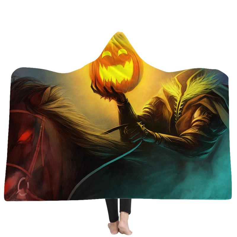Hooded Blanket Adults Cozy Throw Super Soft Fleece Warm Winter Nap Home Decor