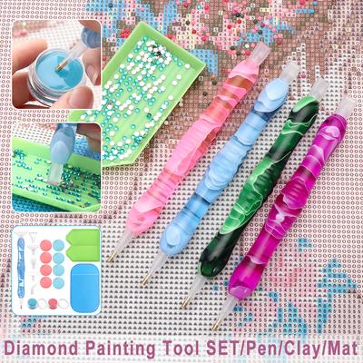 Acessórios de costura Resina Pintura Diamante Caneta Pintura Diamante Cola Argila Ponta Broca Caneta Resina Canetas
