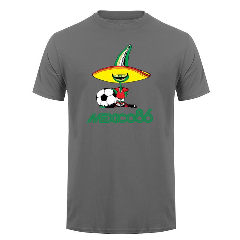 Mexico 86 Pique Print TShirt Funny Unisex Graphic Fashion Summer Cotton Short Sleeve T Shirts Tops LH422