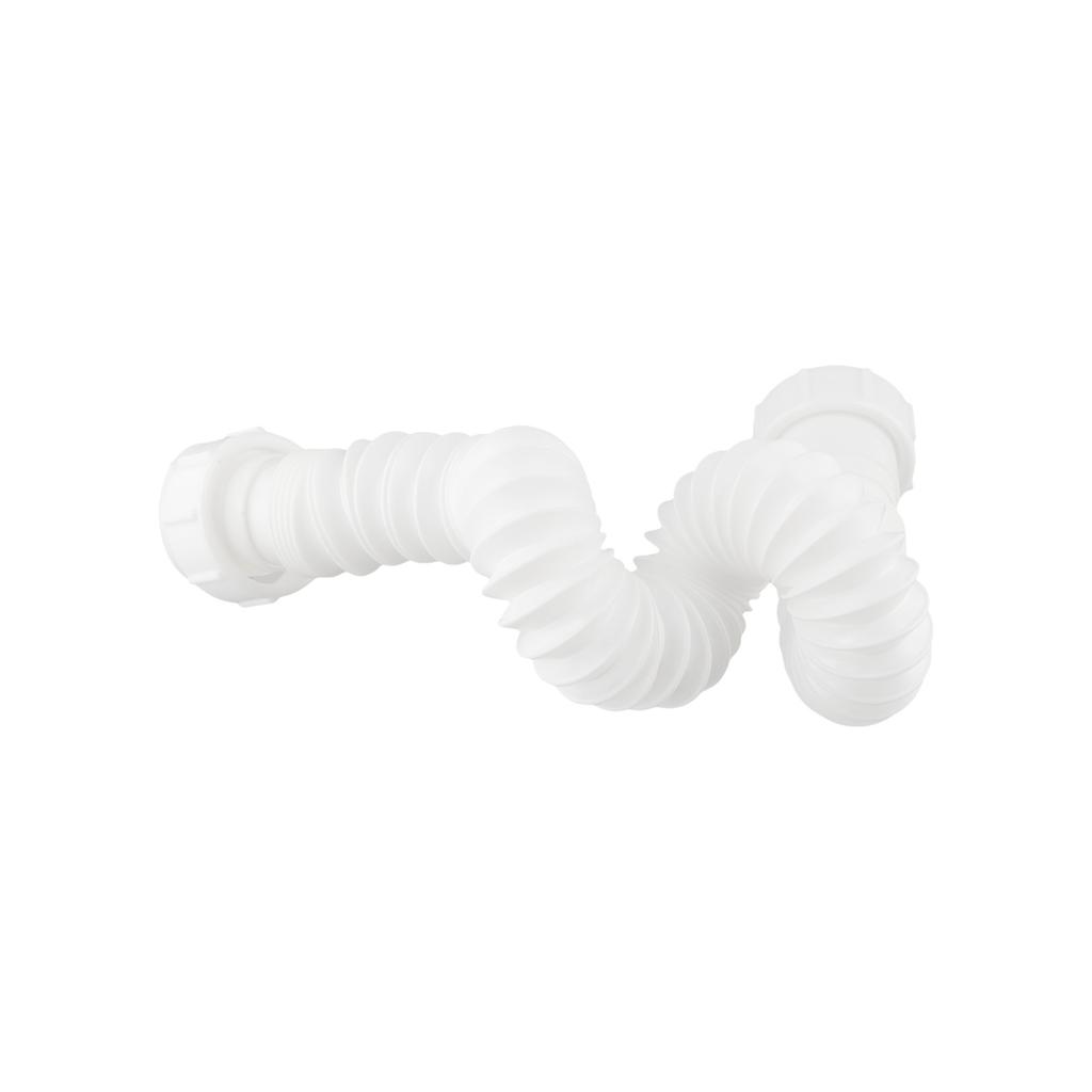 Flexible Plastic Sink Drain Pipe with 1 1/2 Inch and 1 1/4 Inch Adapters