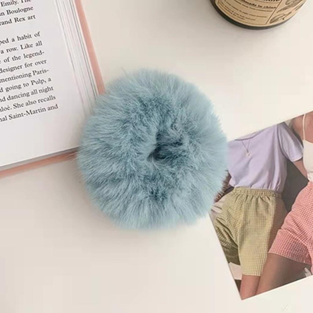 New Fashion Autumn Winter Plush Hair Rope Female Sweet Ponytail Holder Elastic Plush Hair Ring Hair Accessories Headwear