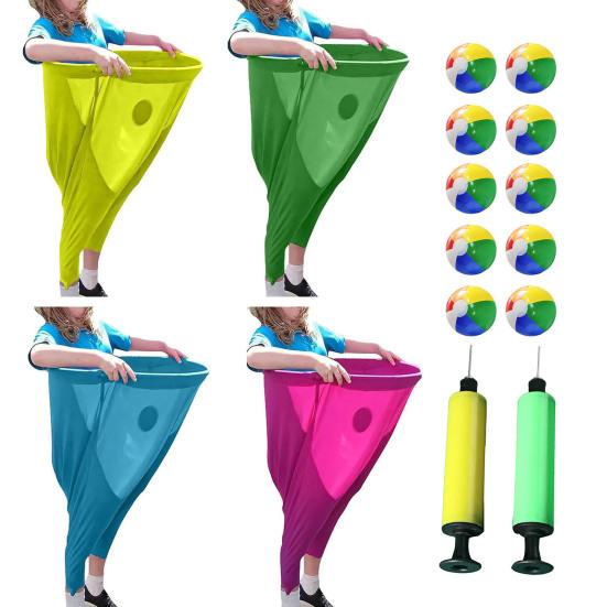 Granny Pants Yard Game Sets for Adults Ball Catch Toy with Bouncy Balls And Marker Cones Giant Outdoor Games