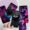Luxuriöses Love Design Kunst Handyhülle Für Samsung A73 A72 A71 A55 A54 A53 A52 A51 A13 A22 A16 A15 A12 A14 A26 A07 5G Schwarz