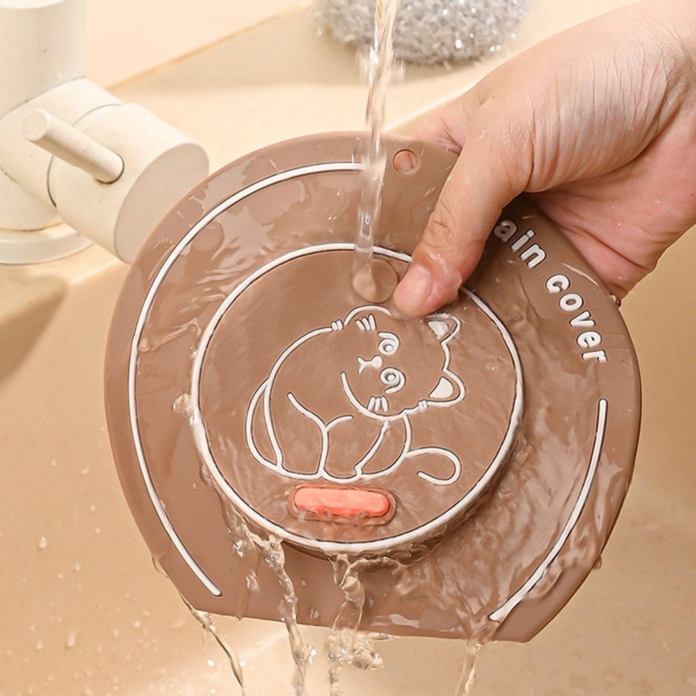 Silicone Floor Drain Mat Anti Odor Sewer Filter Pad Creative Floor Drain Cover for Kitchen Toilet