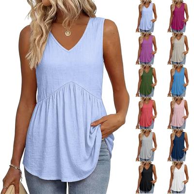 Canotta Casual alla Moda da Donna -colore
