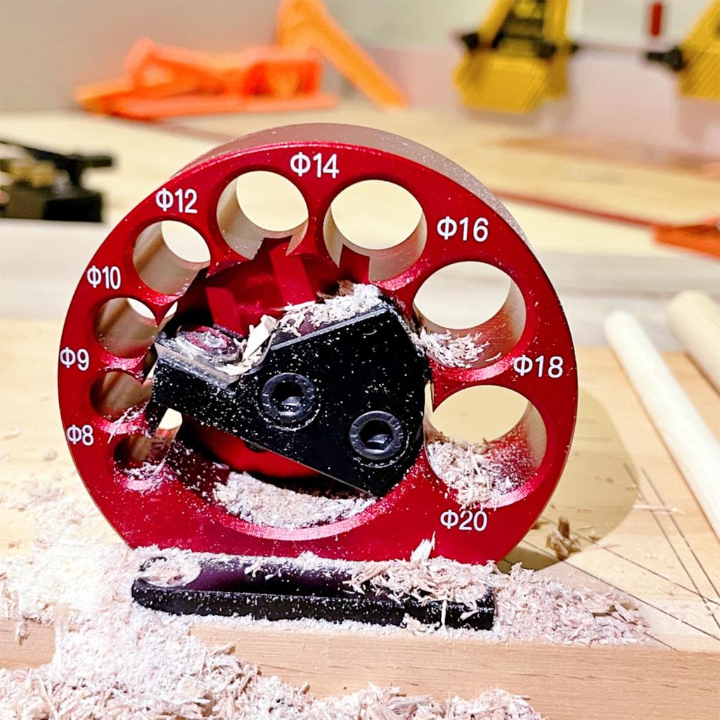 8 Loch Dübelherstellungslehre Einstellbar Elektrische Bohrmaschine Holz Dübelschneider Rundstab Hilfsdrehwerkzeug