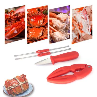 Plastic Crab Claw Crackers Crab Forks Tool Set Durable Seafood Shellfish Cracking Tools for Easy Shell Removal and Meat Extraction
