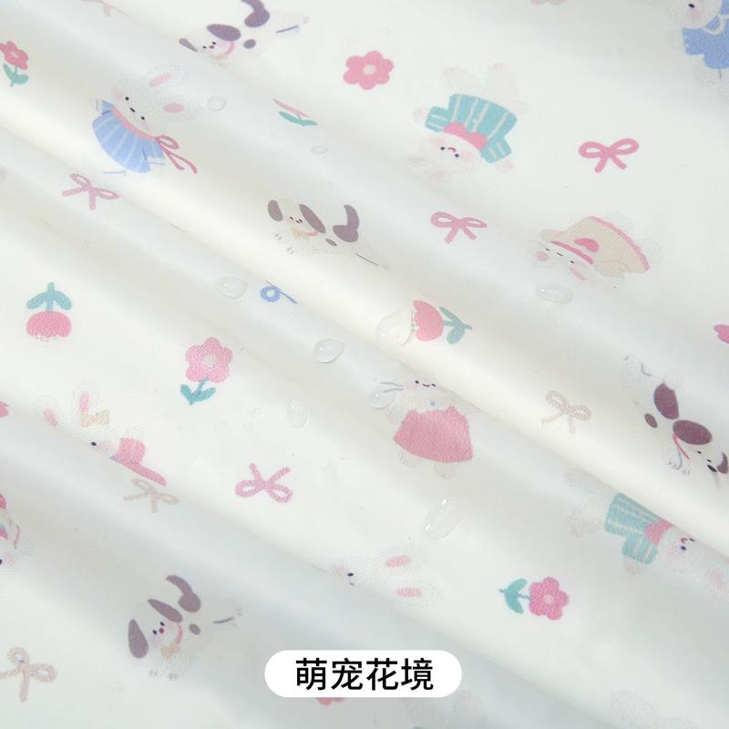 0.5m/1m/2m Thin Waterproof Down Jacket Printed Fabric for Winter Vests Children's Clothing Decorative Cloth DIY Sewing Fabrics