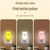 Cross-Border Night Light: Sleep-friendly Bedside Lamp with Soft, Energy-Saving Illumination and Convenient Button Plug-in.