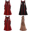Gothic Vintage Medieval Women's Dress For Renaissance Cosplay Halloween Costume Party