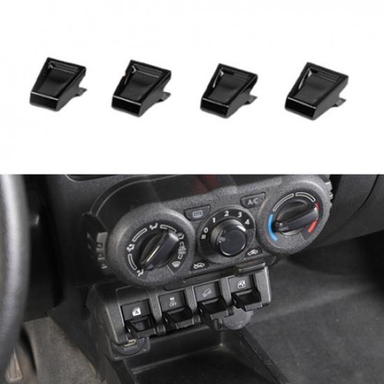 Glosy Black Window Lift Button Extension Switch Cover Trim For Suzuki Jimny 19+