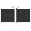 WPC and Aluminum Fence Panel Black
