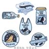 Embroidery Label Marine Animal Patch Sticker Protect the Environment Clothing Accessories Embroidery Sticker Cloth Sticker