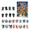 Vánoční adventní kalendář Drak 2025 Sběratelské kreslené dračí závěsné ozdoby 24denní odpočítávací kalendář 2D akrylové přívěsky Sváteční dekorace