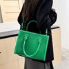 New Tote Bag Large-capacity Handbag Casual Commuting Trend Simple Crocodile Pattern Shoulder Bag