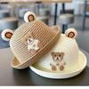 Kinderen Cartoon Panda Zon Hoed Zomer Baby Rolrand Strand Vakantie Pet Unisex Peuter UV Bescherming Buiten Hoofddeksel