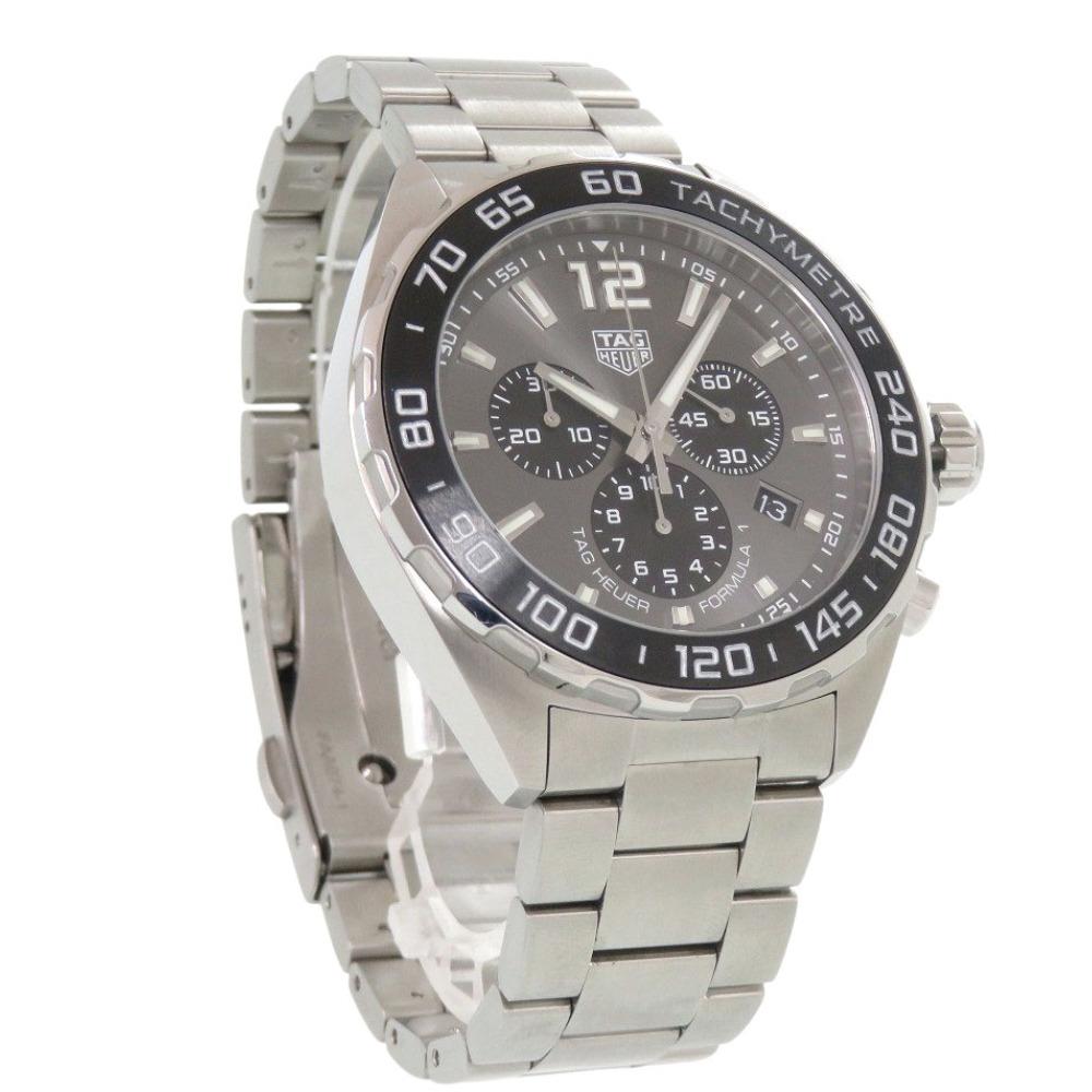 Used AUTHENTIC TAG HEUER CAZ1011 Formula 1 Gray Silver SS Ceramic Quartz Wristwatch