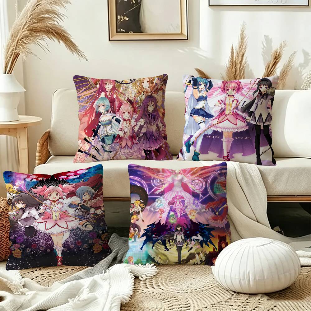 Puella Magi Madoka Magica Anime Cushion Cover Decorative Pillow Sofa Home Decor case pillow cases