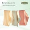 Plus Size Ice Silk Seamless Wave Edge Mid-Waist Triangle Panties