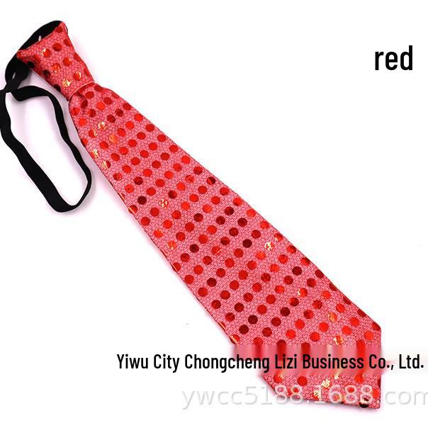 2047 LED Flashing Sequin Glow Tie for Concerts