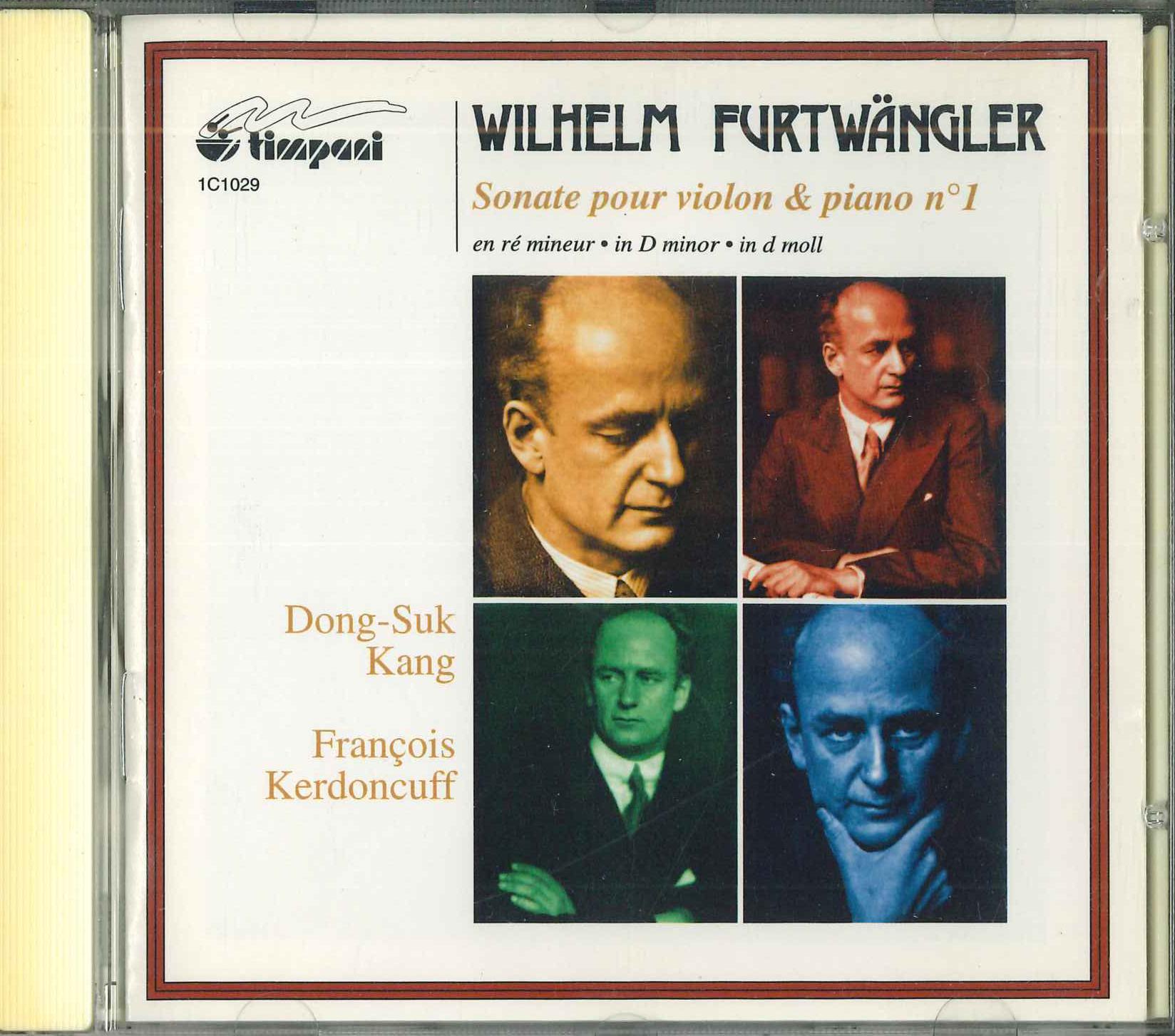 

CD FURTWANGLER - Sonata Pour Violin Et Piano En Re M 1C1029 TIMPANI 1995 France Classical Used