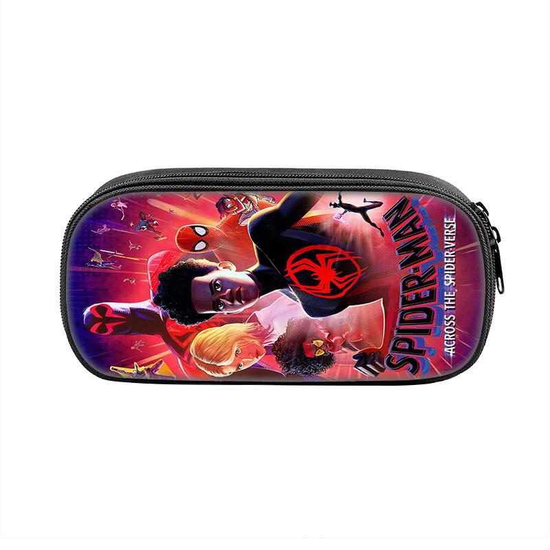 Spiderman Student Pencil Case With Polyester Material And Large Storage For School Supplies