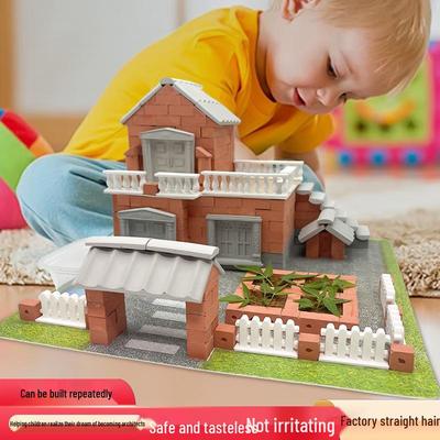 Mini Brick Builder: Children's Handmade Cottage Architecture Set