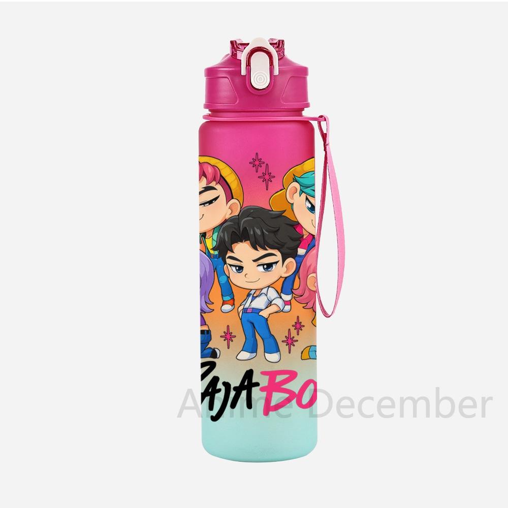 Anime K-Pop Character Water Cup Demon Hunters Large Capacity Outdoor Portable Rope Drinking Bottle for Boy and Girl Gift