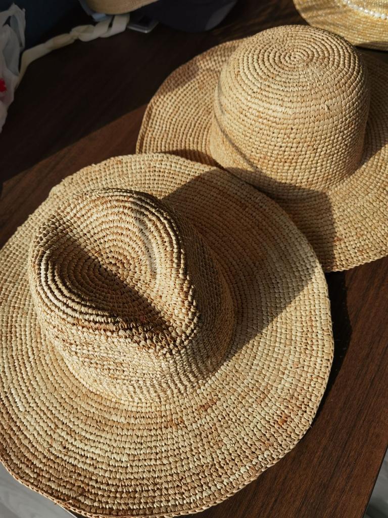 202205-hh5004A ins chic summer hand weave raffia grass have wire for shaping panama fedoras cap men women leisure JAZZ hat