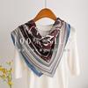 [Flower Dill Fireworks Pattern] 2026 New Silk Scarf 100% Mulberry Silk 16 Mmi Heavy Silk Square Scarf