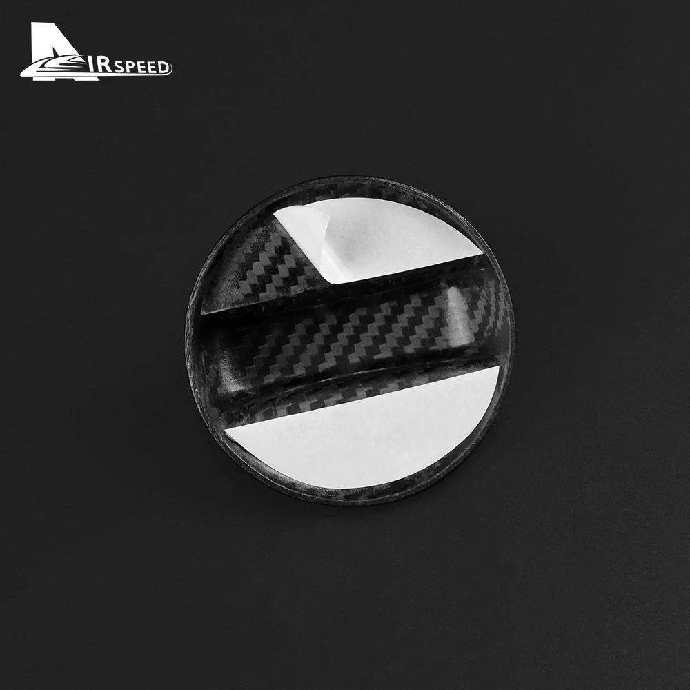 Real Hard Carbon Fiber Car Fuel Tank Cap Universal Trim Sticker For Suzuki Swift Alto Ignis S-Cross Alivio Kizashi Accessories