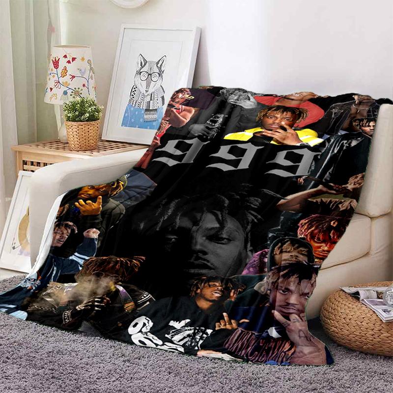 HOT Juice WRLD 999 3D Legend Rapper Star Soft Plush Blanket,Flannel Throw Blanket for Living Room Bedroom Picnic Bed Sofa Cover