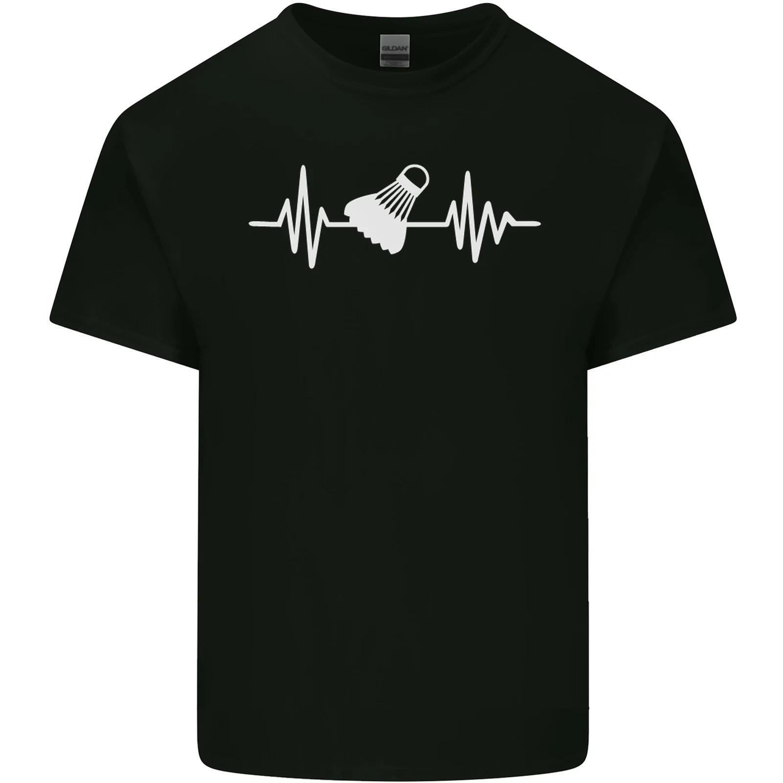 Pulse Badminton Player Funny ECG Kids T-Shirt Childrens 2XL