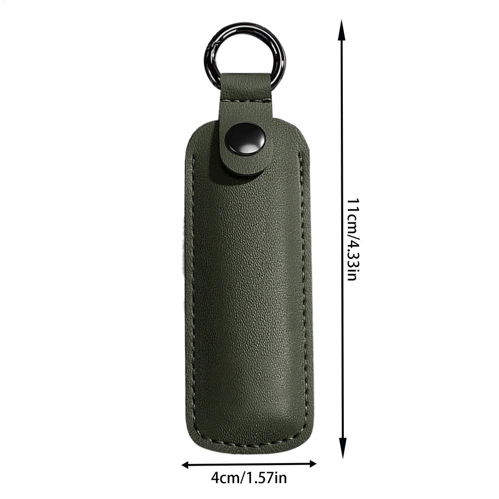 USB Flash Drive Pouch USB Storage Leather Case Protective Cover USB Drive Protection Box With Key Ring For U Disk Flash Drive