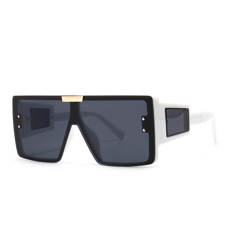 Fashion Oversized Square Sunglasses With Uv400 Protection For Outdoor Activities And Parties