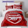 Custom Name,Arsenal Pattern Bedding Home Decoration Birthday Gift ( 1 Duvet Cover + 2 Pillowcase, Without Core),fan Merchandise.