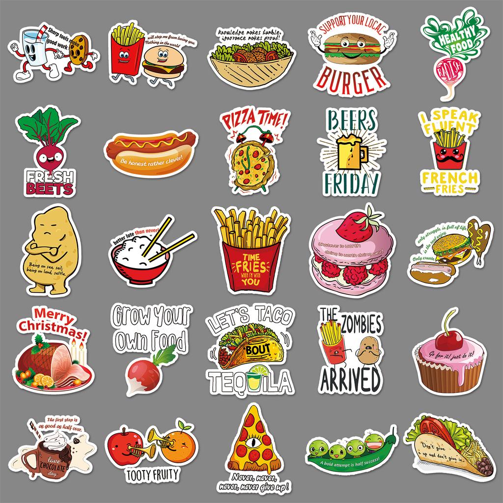 50 Cartoon Vine Tied Fresh Decorative Laptop Suitcase Graffiti Stickers