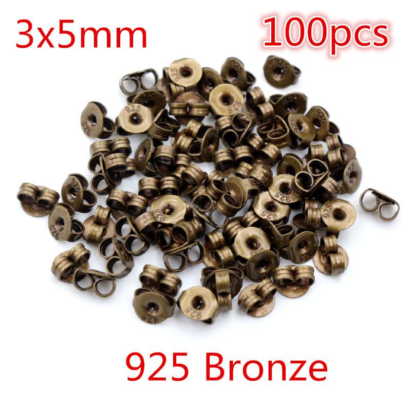Multi-colors Metal and Plastic Earring Back Plug Cap Nail Accessories Anti-allergic Anti-inflammatory DIY Jewelry Accessories