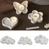 Butterfly Heart Flower Candle Holder Silicone Mold