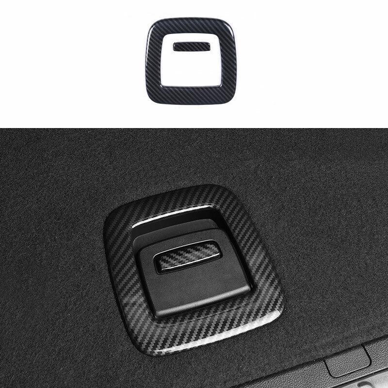 For BMW X3 G01 X4 G02 2018-21 ABS Carbon Fiber Rear Door Trunk Handle Cover Trim