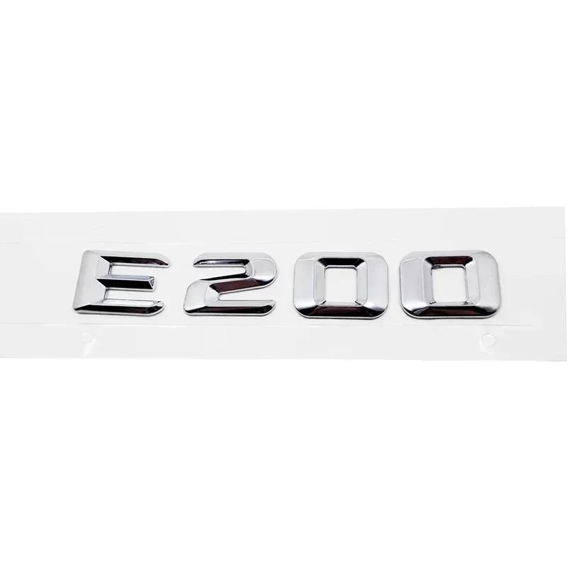 Car Tail Letter Number Emblem Sticker Rear Trunk Badge Decal for Mercedes Benz E Class E53 E55 E63 E200 E220 E230 E240 E250 E260