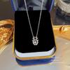 Niche design sense does not fade clavicle chain new fashion simple neck chain Japanese and Korean all-match light luxury titanium steel necklace women