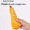 Easy to Clean Dog Toys for Tartar Removal Realistic Fruit And Vegetable Chew Toy, Squeaky Latex Teething Toy Puppies, Gum Massage Oral Health