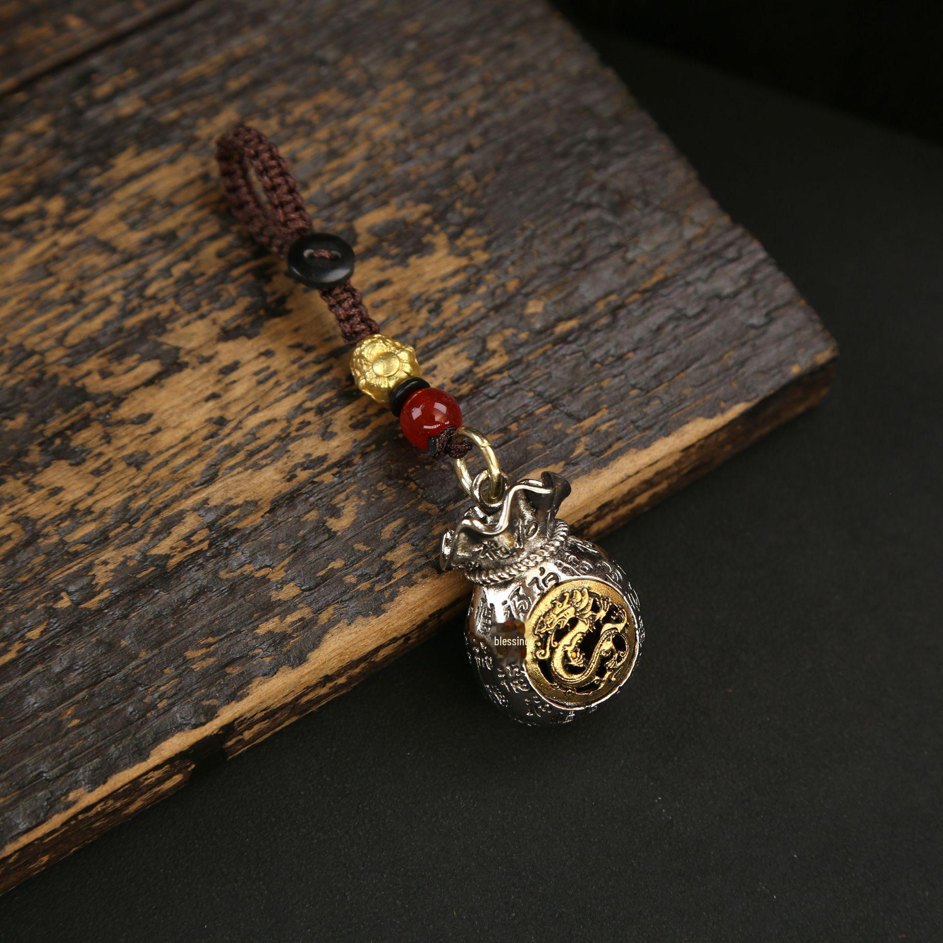 

Брелок-подвеска со знаком зодиака для мужчин и женщин - серебряный сплав, талисман на удачу в китайском стиле