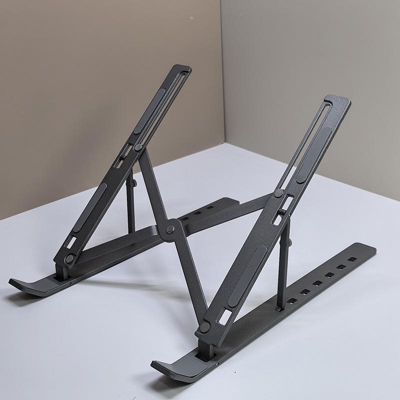Universal Foldable Laptop and Tablet Stand with Adjustable Height and Heat Dissipation