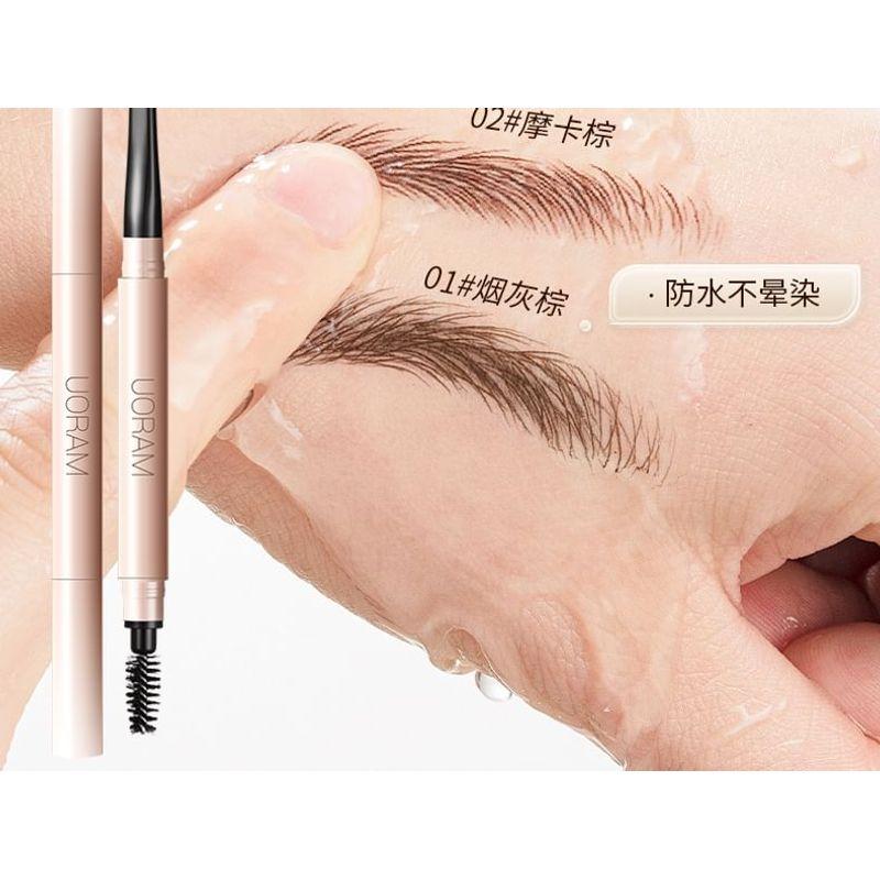 UORAM - Dual-Ended Fine Eyebrow Pen - 2 Colors