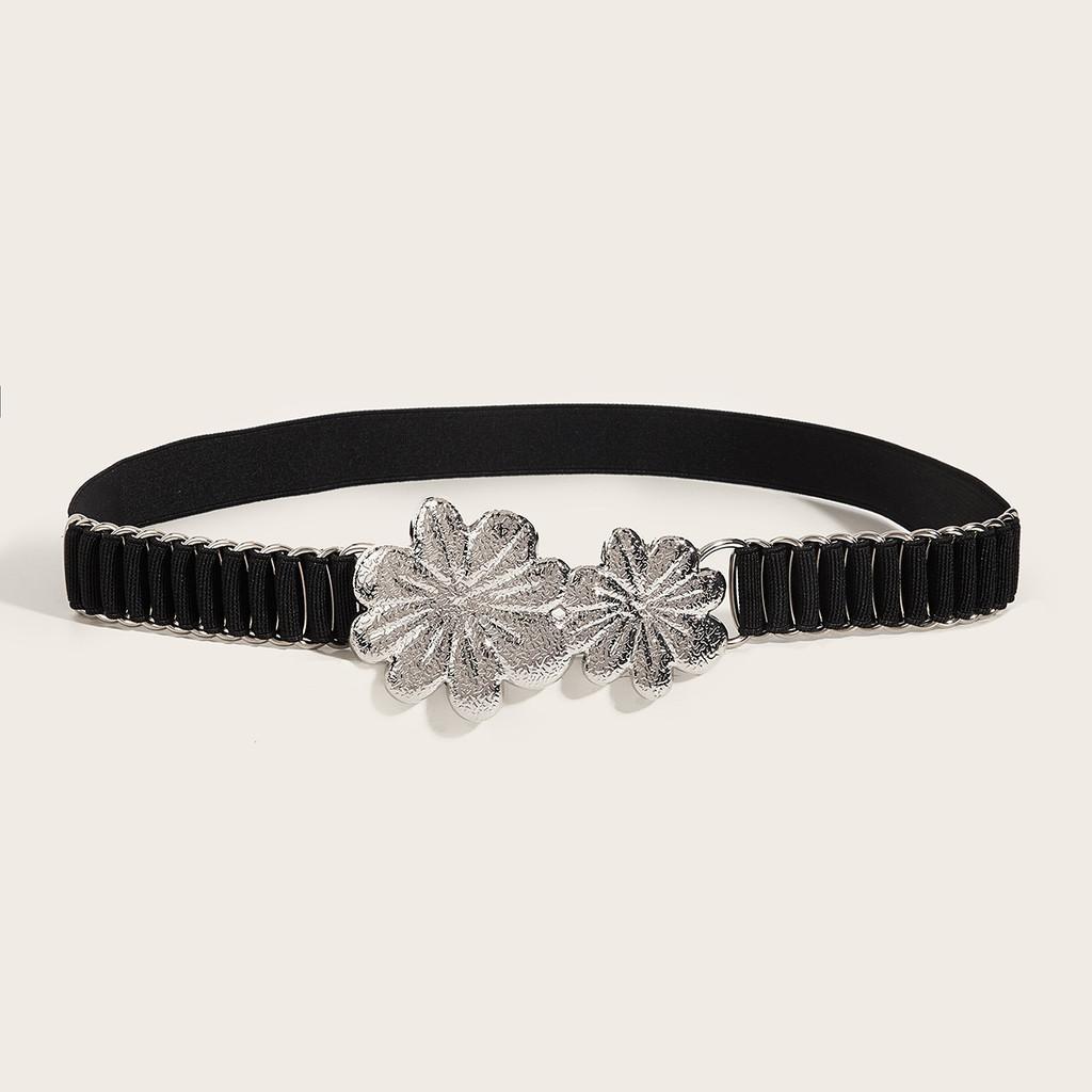 Waist Metallic Ladies Belt With Snap Button Closure For Dresses And Wear Casual