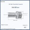 1" Hexagonal Barb Connector, 304 Stainless Steel for Water Pipe Hose, 316 Male Thread Plug